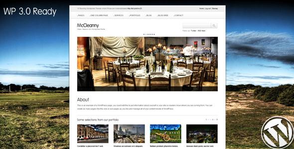 McCleanny WordPress 3.0 ready theme