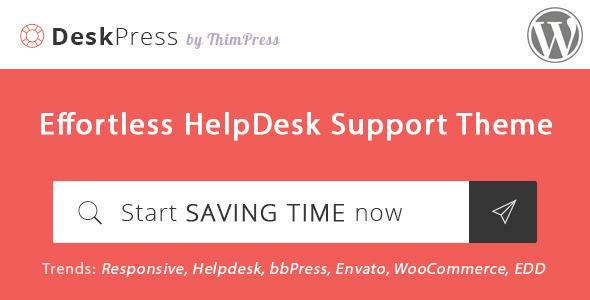 DeskPress Effortless Helpdesk Support WordPress