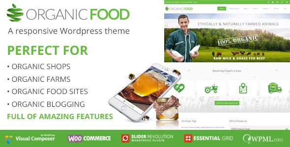 Organic Food, Responsive WordPress Theme