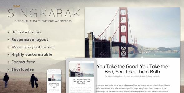 Singkarak Responsive WordPress Blog Theme