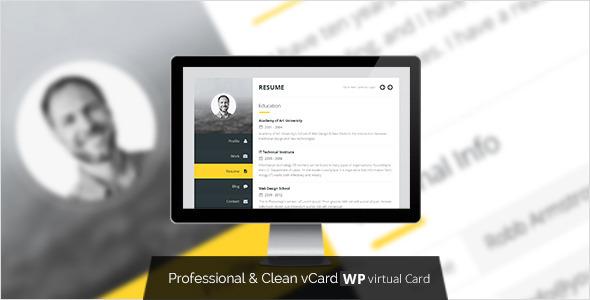 Premium Layers: WordPress vCard & Resume Theme