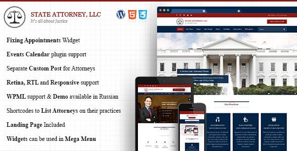 Attorney & Law | Lawyers WordPress Template