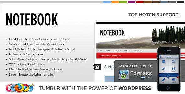 WP Notebook WordPress Theme