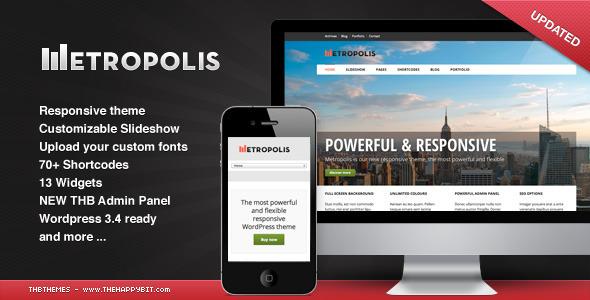 Metropolis Responsive WordPress theme