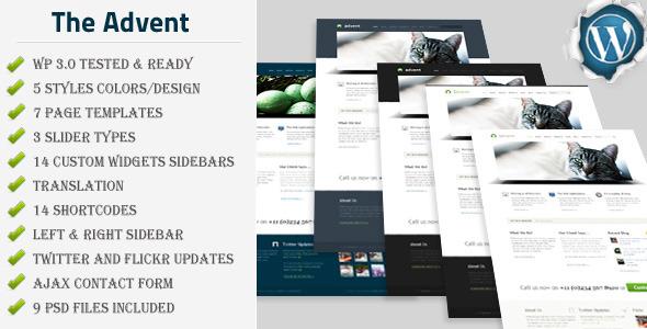 The Advent Clean and Modern Business WP Theme