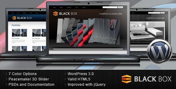 Black Box Portfolio and Business WordPress Theme
