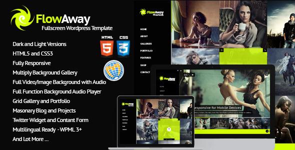 FlowAway WP Fullscreen Video/Image with Audio