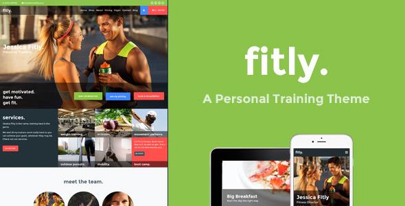 Fitly A Personal Training WordPress Theme