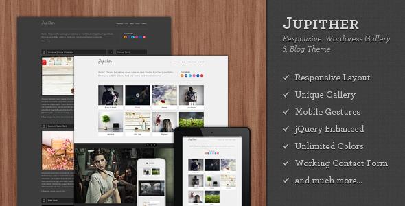 Jupither Responsive WordPress Gallery & Blog