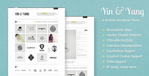 Yin & Yang: Clear and Slick WP Portfolio Theme