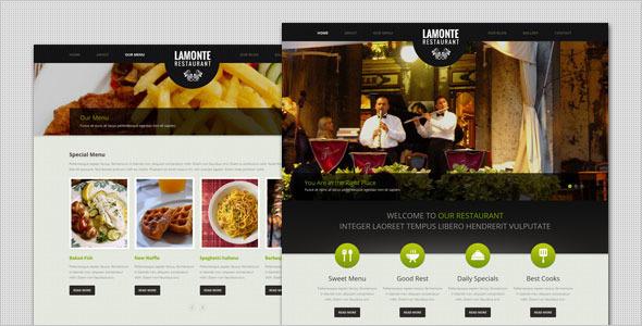 LaMonte Modern Restaurant WordPress Theme